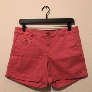 Coral banana republic shorts